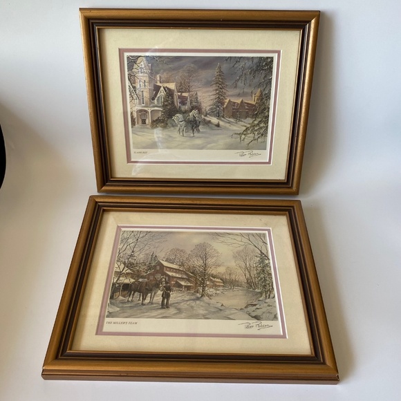 Pair of Vintage Lithograph Prints by Peter Robson Fine Art Wall Decor - Picture 8 of 8